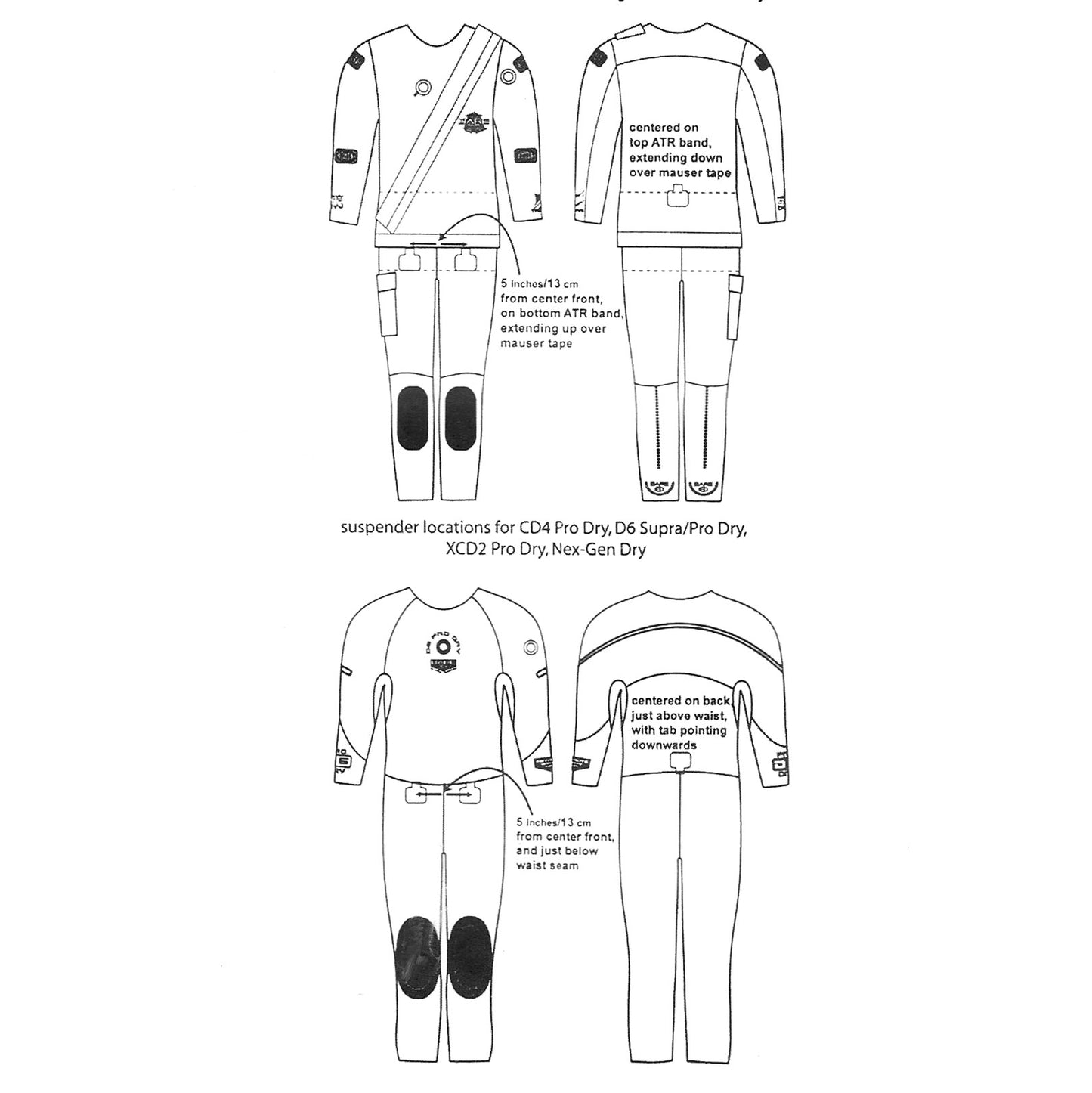 BARE bukseseler til tørrdrakt