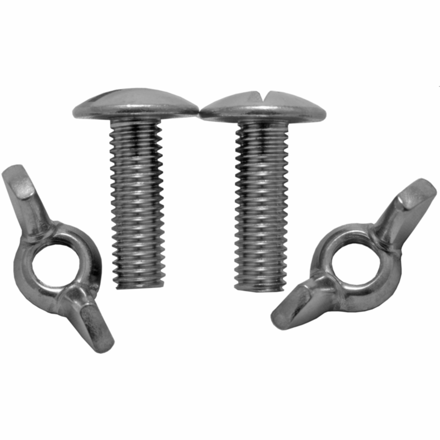 DirZone Skruesett 2-pk. med vingemutter M8x25 mm, til 6 mm bakplate