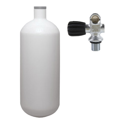 Flaske 2 liter 232 bar, rund, komplett, ECS CE