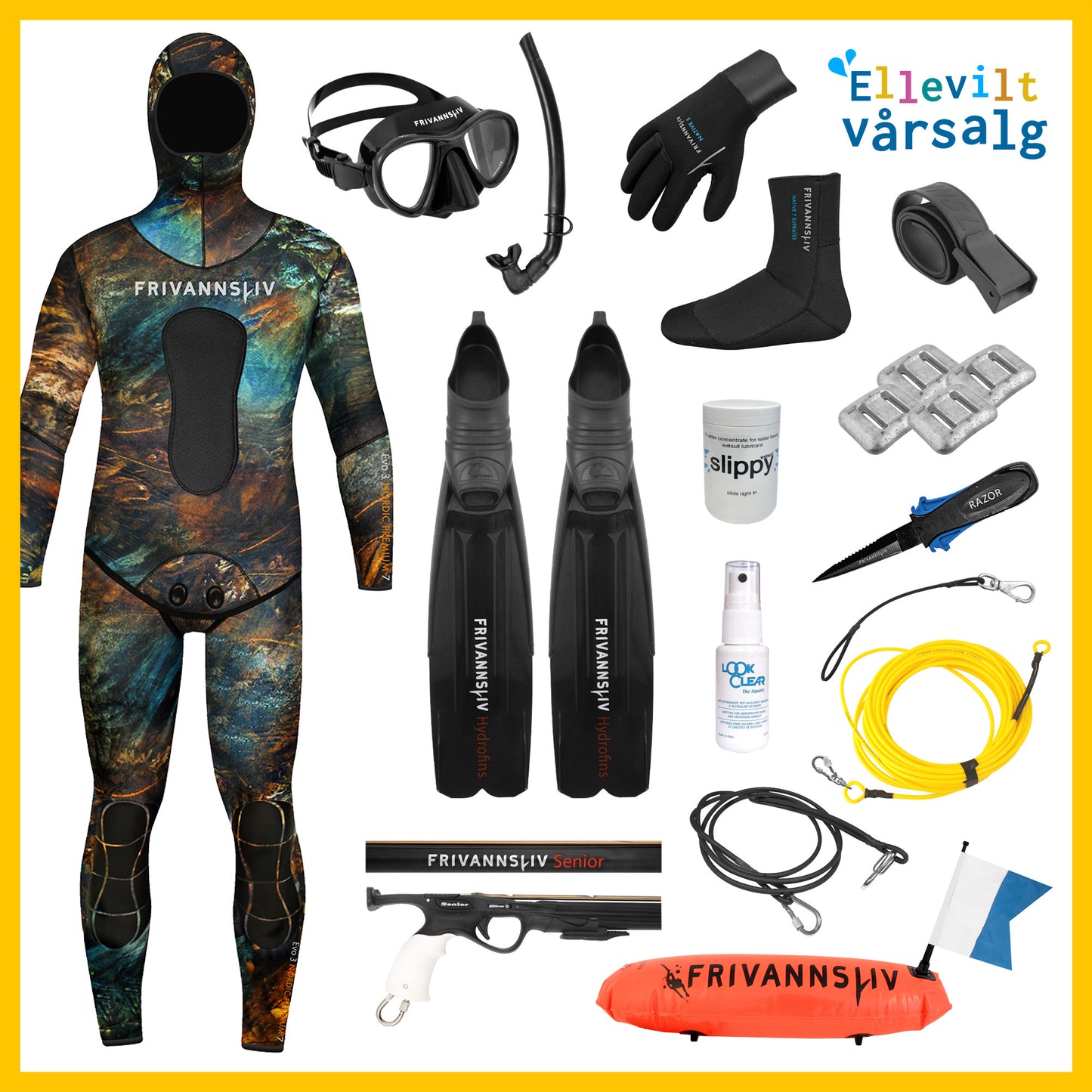 Utstyrspakke undervannsjeger - ellevill kampanje