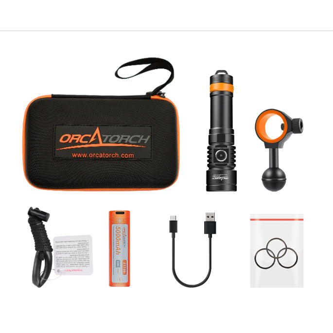 Orcatorch D710V MK2 videolykt 2300 lumen