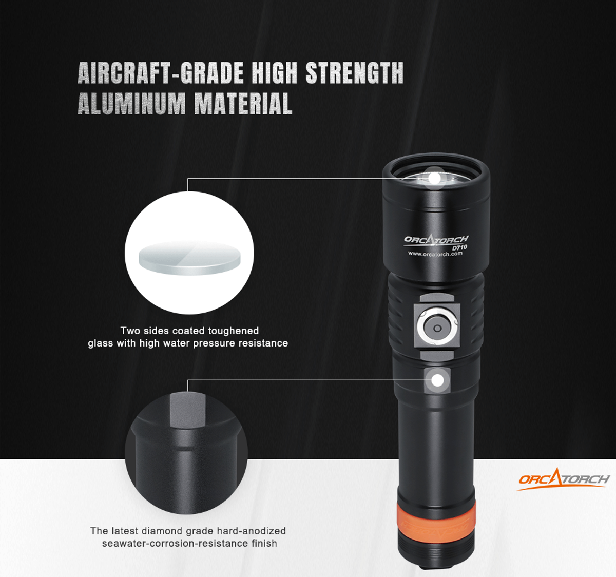 Orcatorch D710 dykkelykt