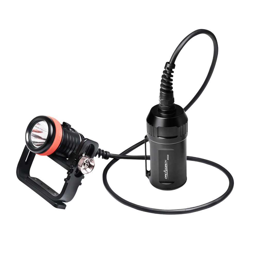 OrcaTorch D620 dykkelykt cannister