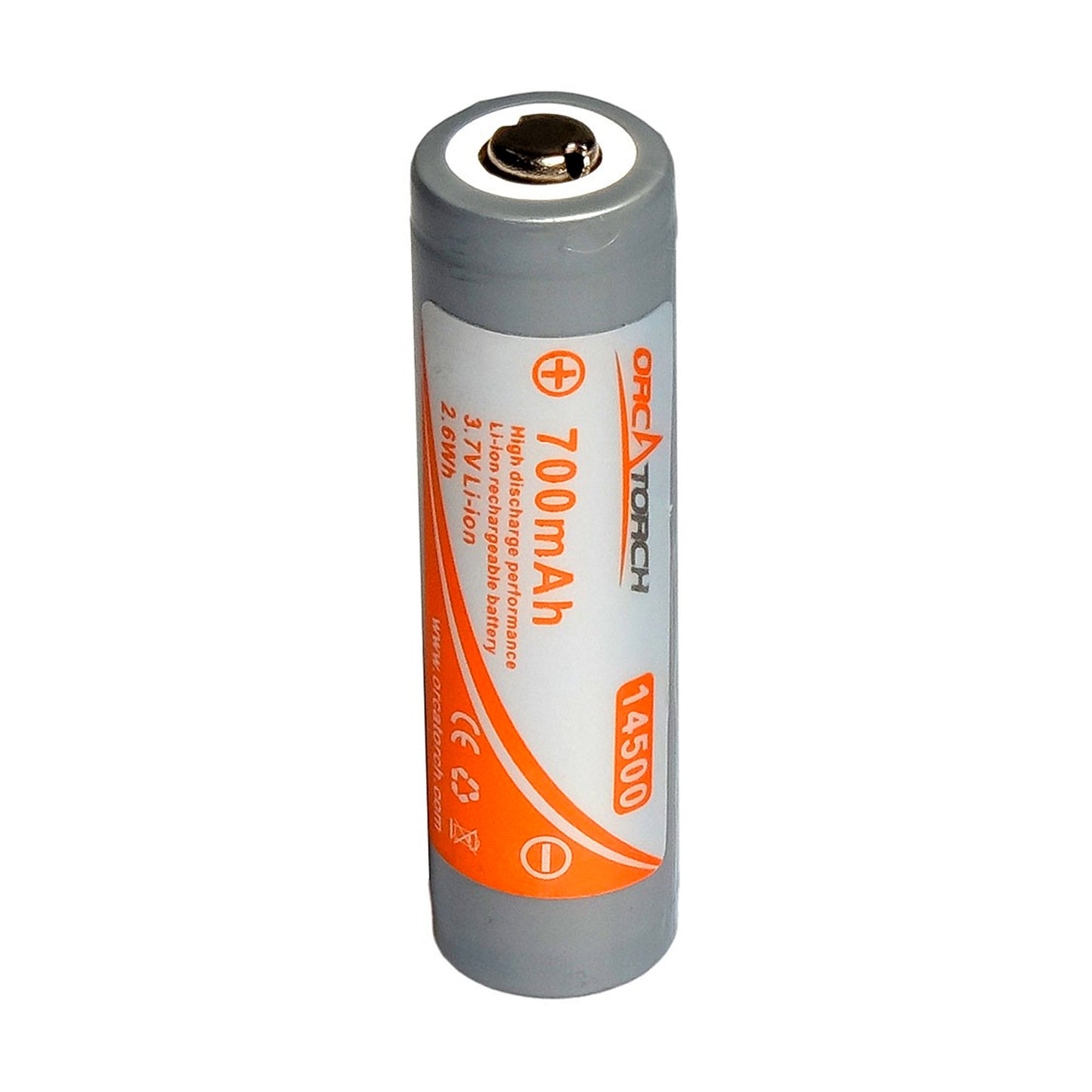 OrcaTorch 14500 batteri, 700mAh