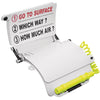 Scubapro skriveplate med penn, for arm