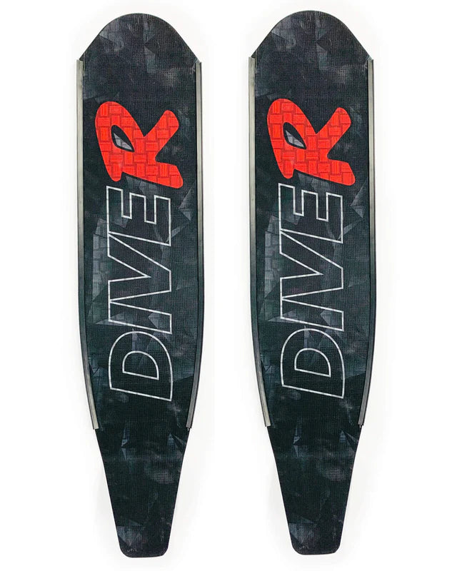 DiveR Frivannsliv - Innegra Carbon Medium Black RED R