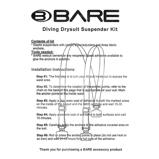 BARE bukseseler til tørrdrakt