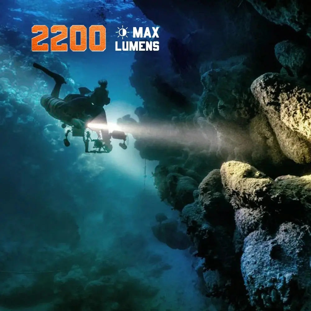 Orcatorch D511 dykkelykt 2200 lumen