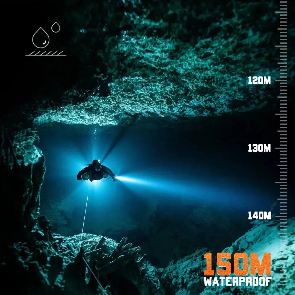 OrcaTorch D630 V2.0 dykkelykt cannister 4000 lumen