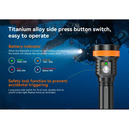 OrcaTorch D850 dykkelykt 2500 lumen