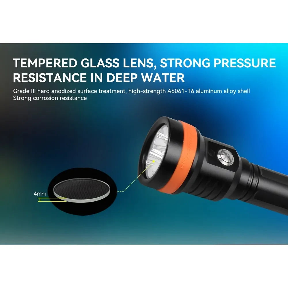 OrcaTorch D850 dykkelykt 2500 lumen