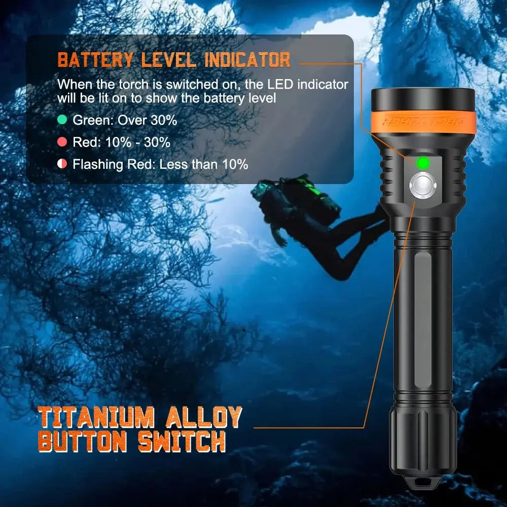 OrcaTorch D850 dykkelykt 2500 lumen