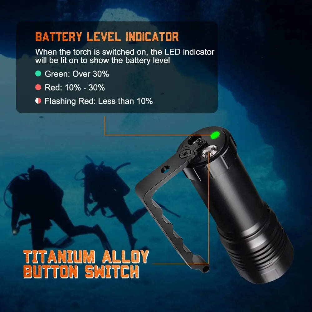 Orcatorch D860 dykkelykt 4200 lumen