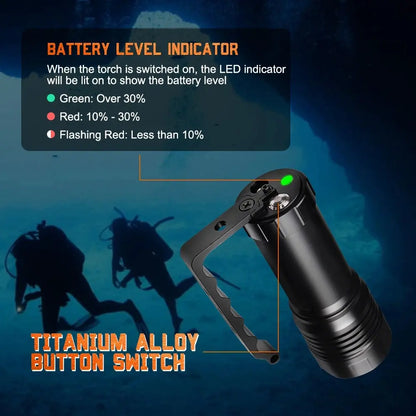 Orcatorch D860 dykkelykt 4200 lumen