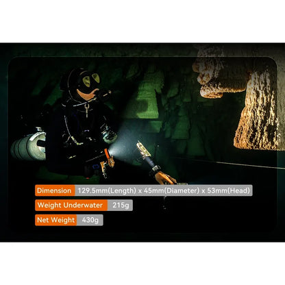 Orcatorch D910V videolykt 5000 lumen