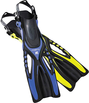 Propel svømmeføtter til snorkling