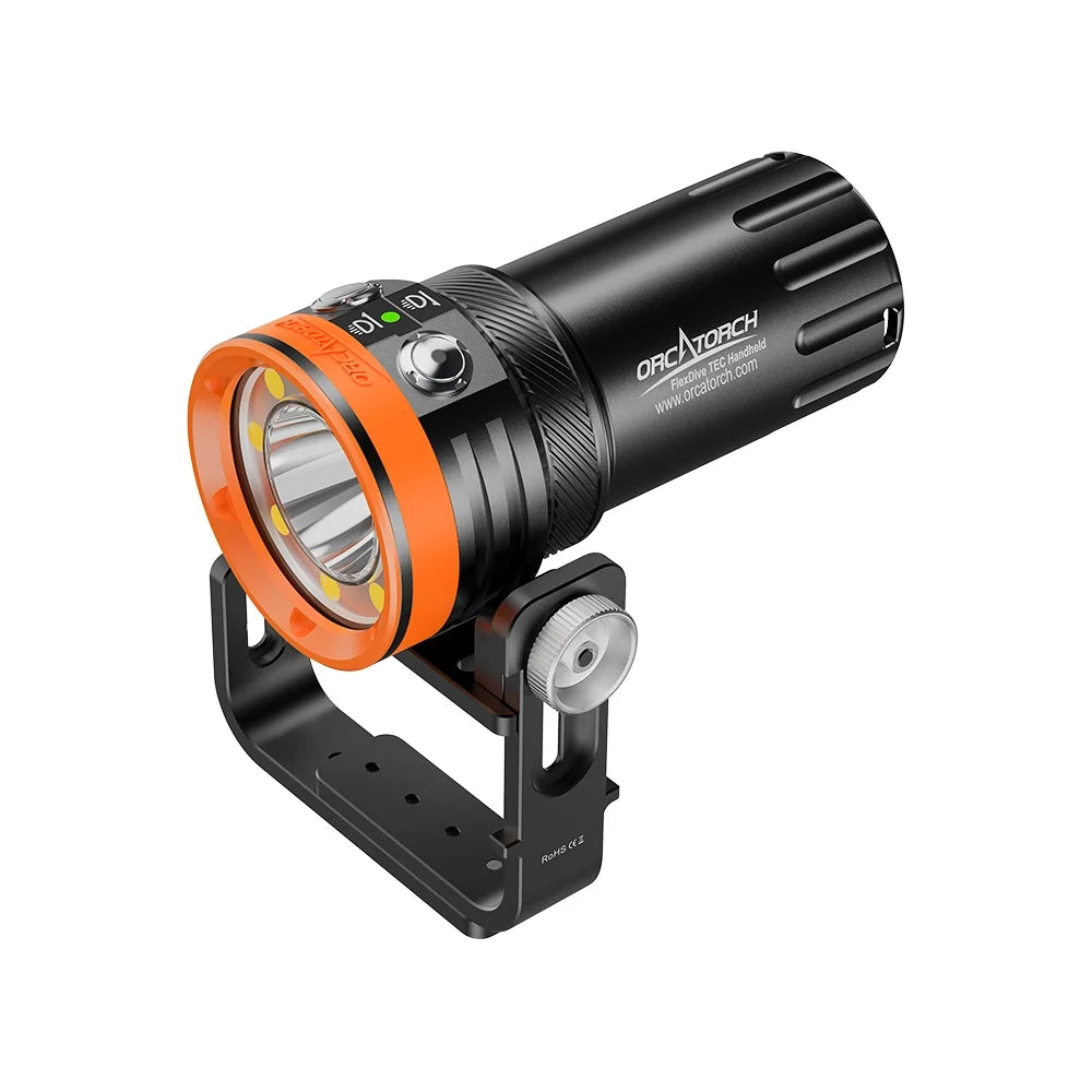 Orcatorch FlexDive TEC håndholdt dykkerlykt 8000 lumen