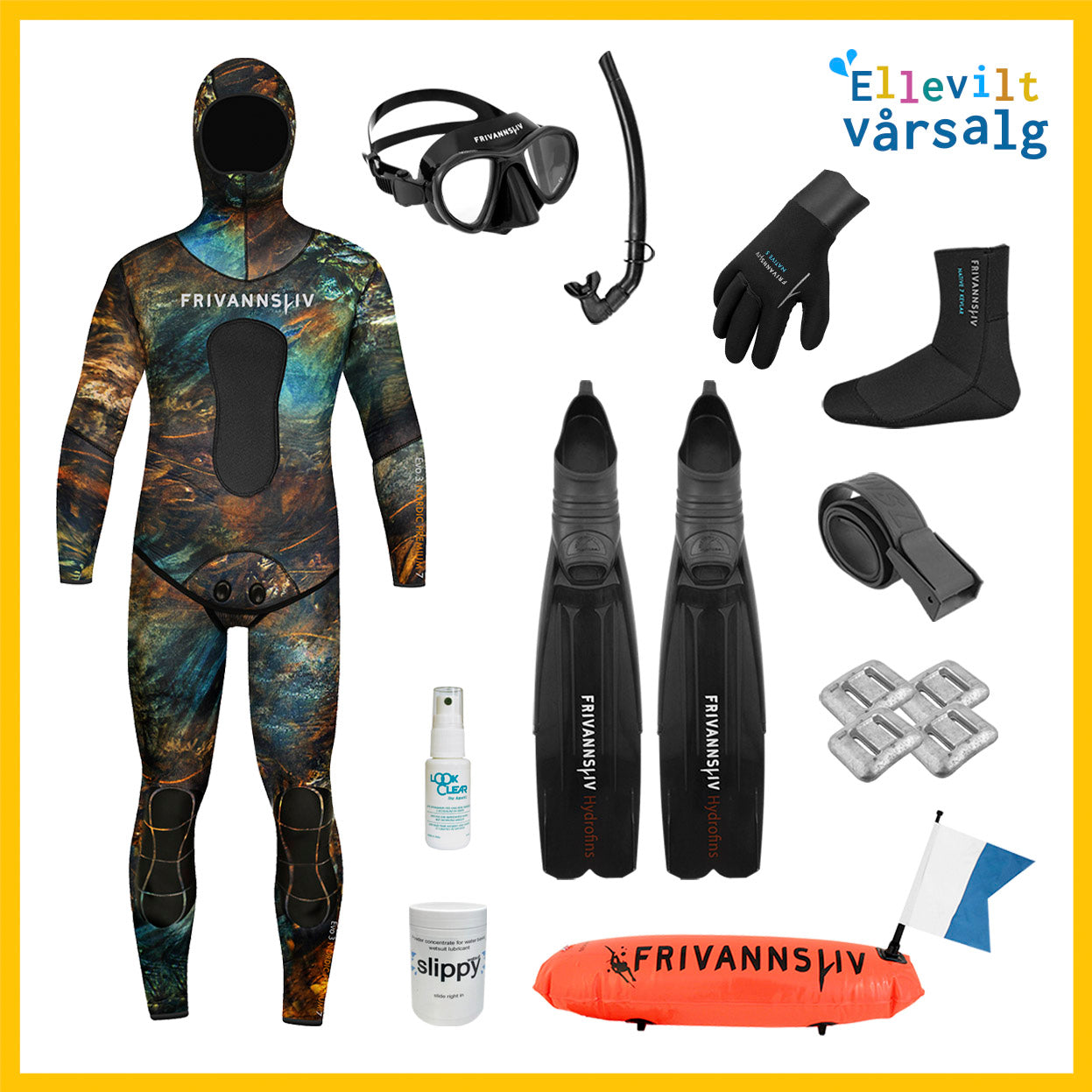 Utstyrspakke fridykker - ellevill kampanje