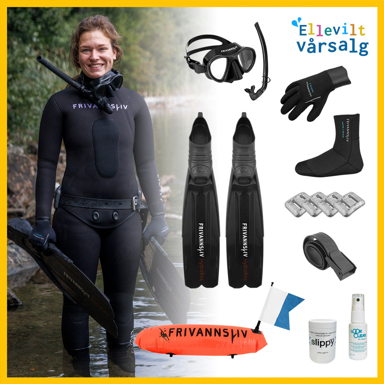 Utstyrspakke fridykker - ellevill kampanje