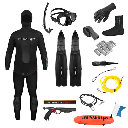 Equipment package underwater hunter