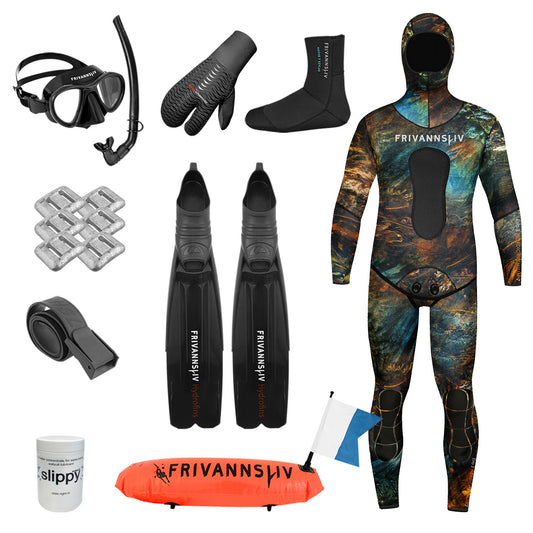 Utstyrspakke Fridykker Vinter - 9mm