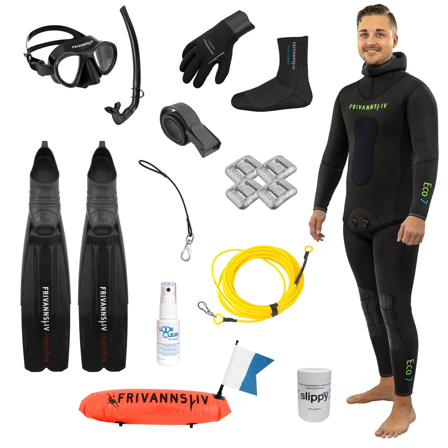 Utstyrspakke fridykker