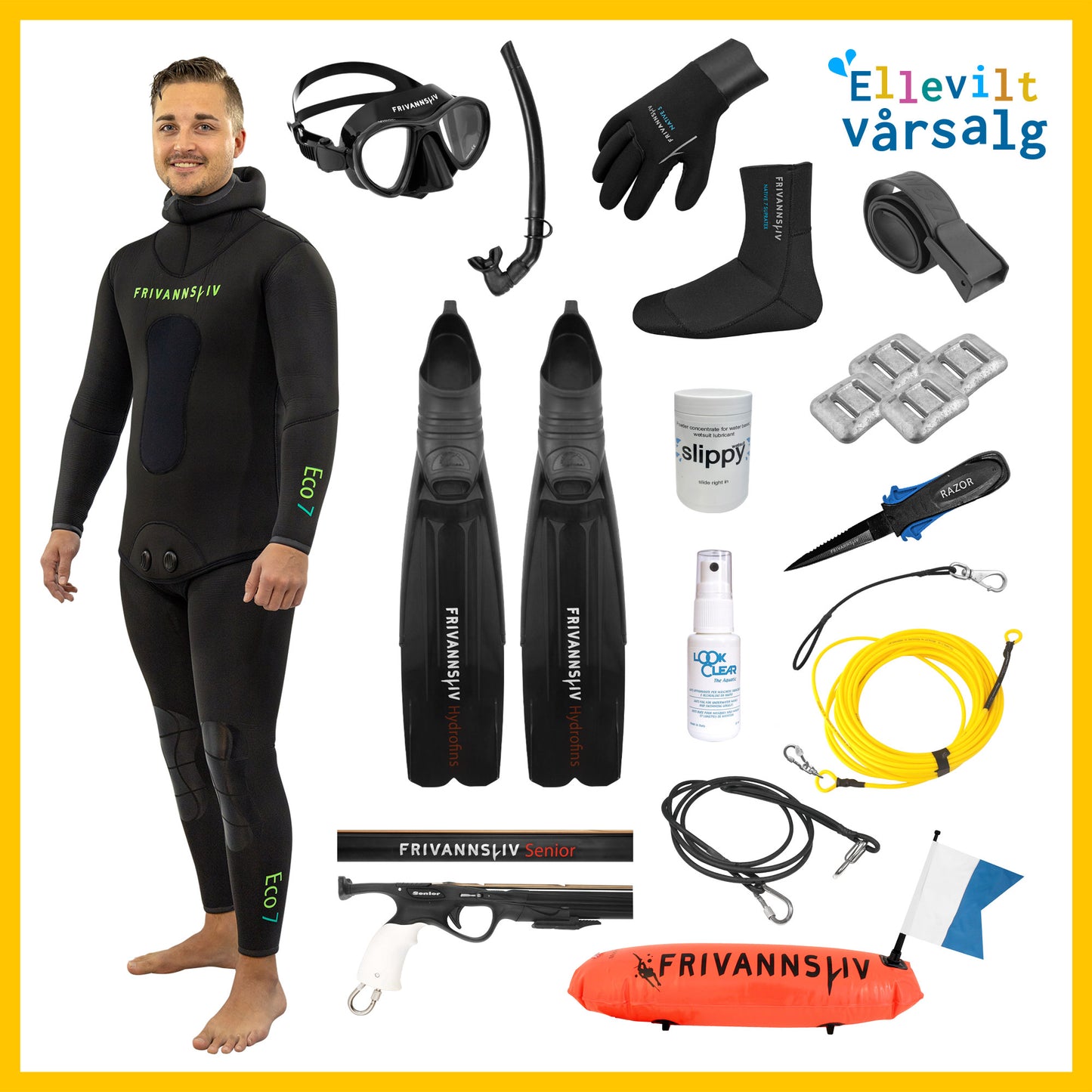 Utstyrspakke undervannsjeger - ellevill kampanje