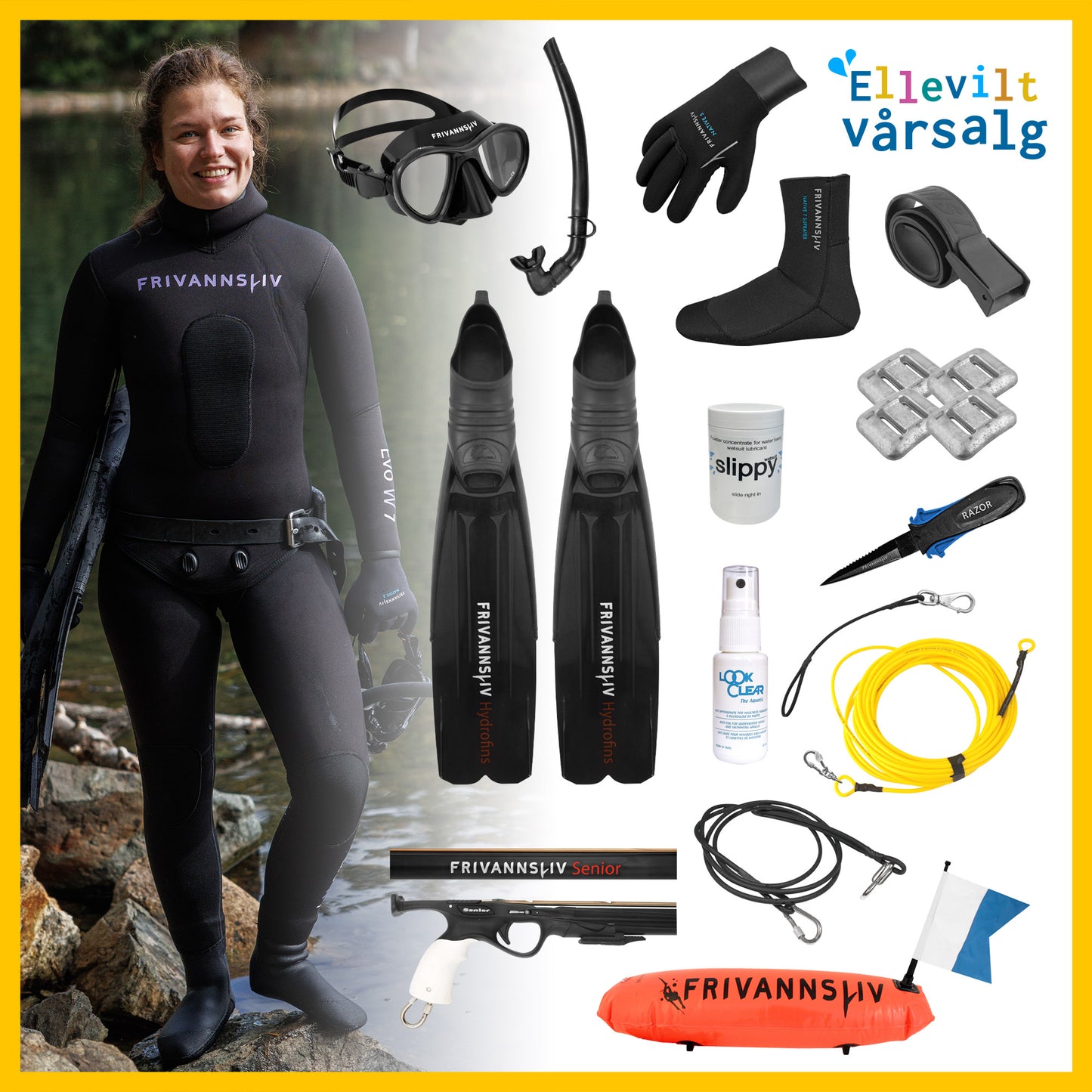 Utstyrspakke undervannsjeger - ellevill kampanje