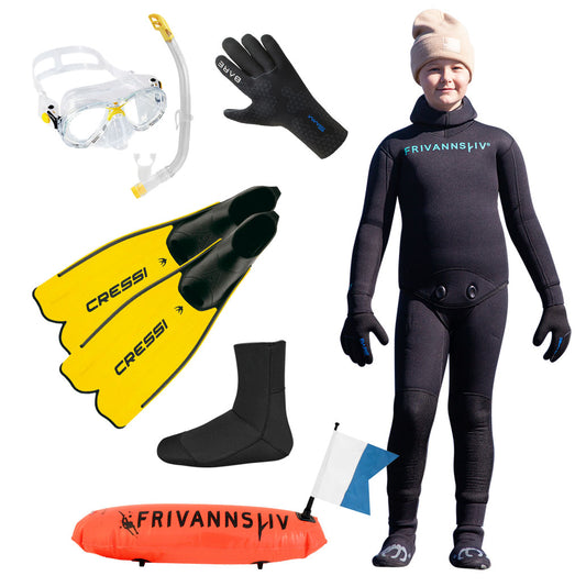 Equipment package junior freediver 