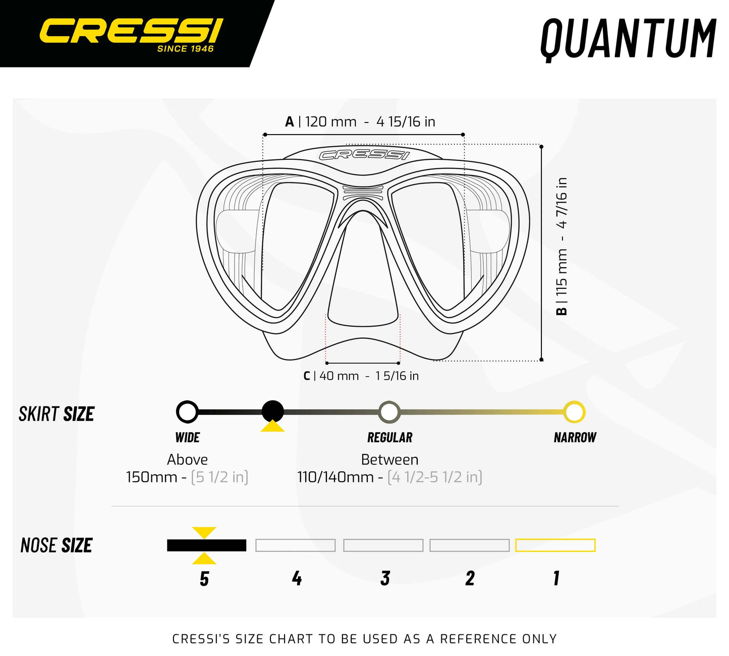 Cressi Quantum dykkemaske