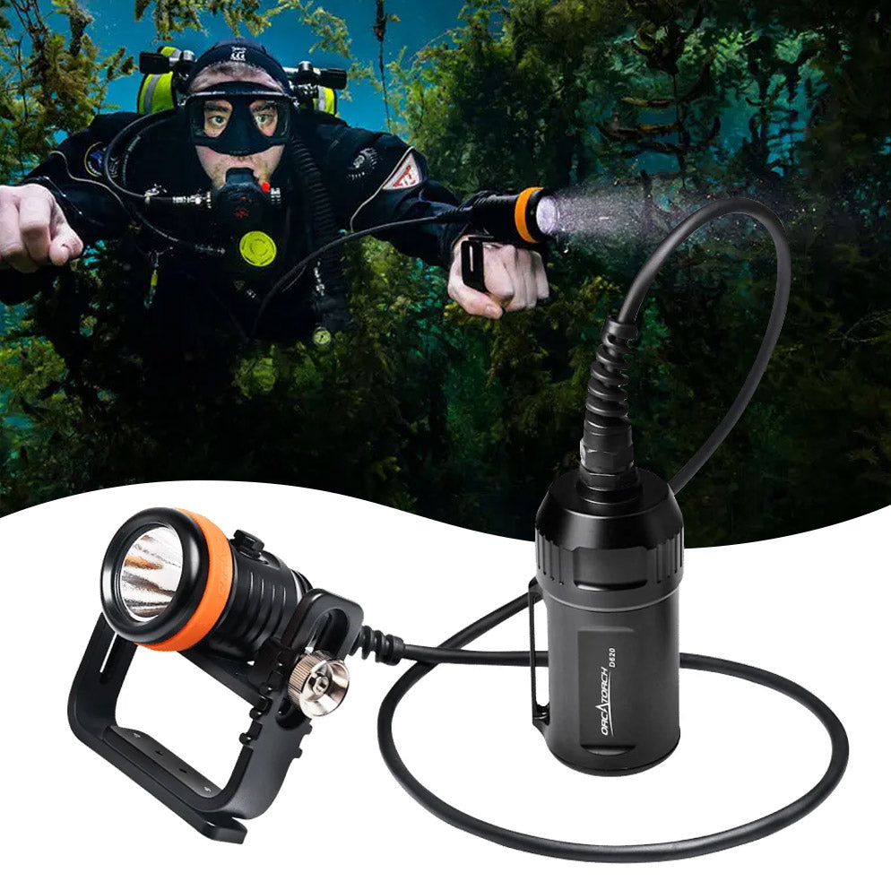 OrcaTorch D620 dykkelykt cannister 2700 lumen