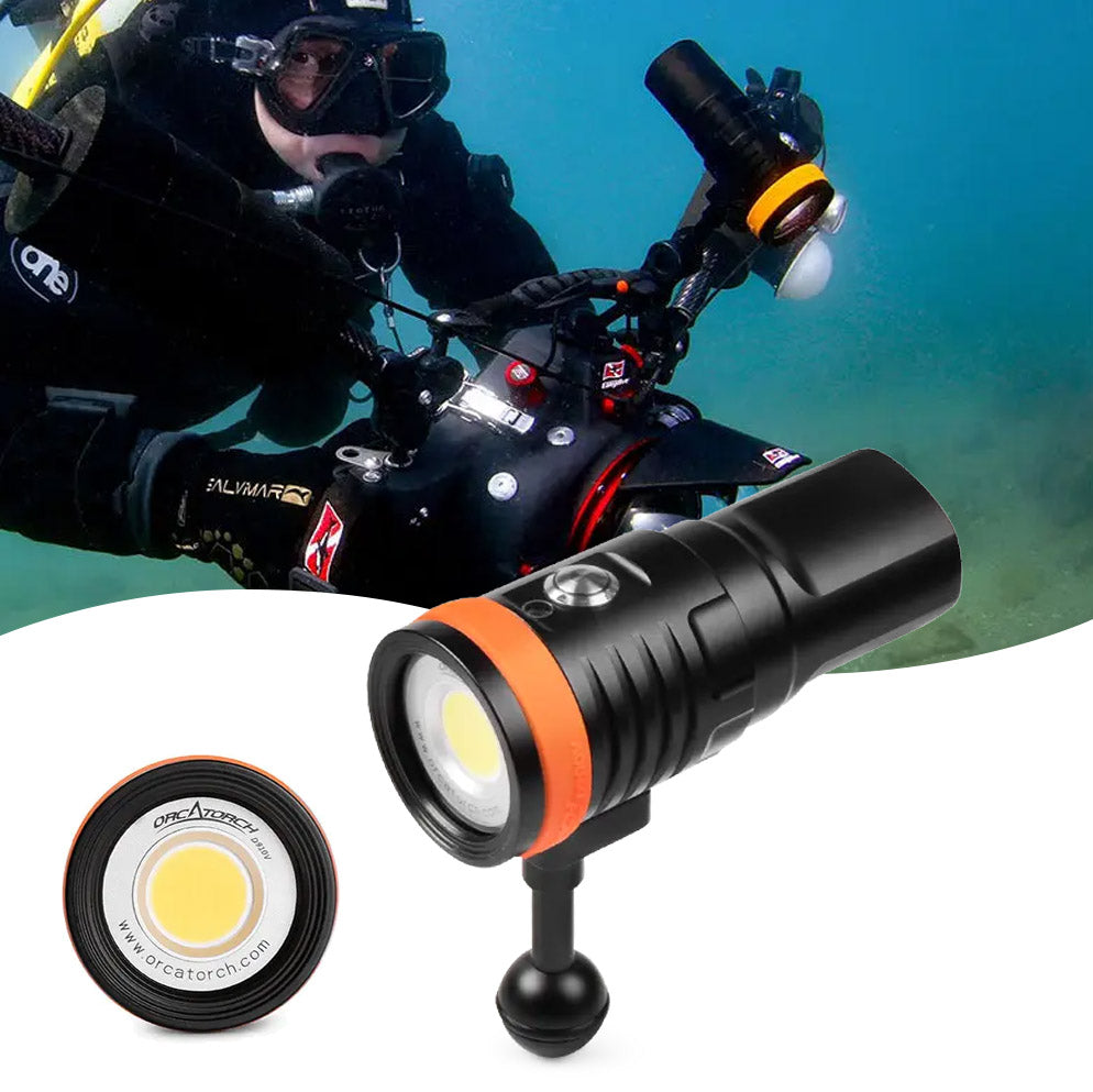 Orcatorch D910V videolykt 5000 lumen