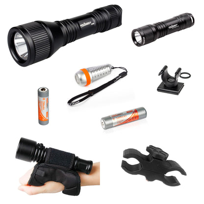 OrcaTorch SP550 Freediving Kit with Torches