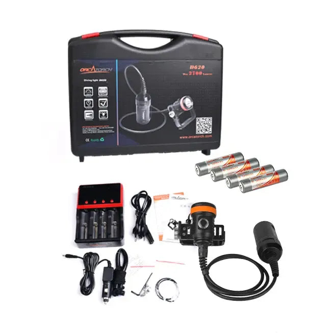 OrcaTorch D620 dykkelykt cannister 2700 lumen
