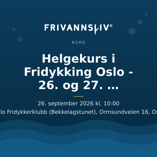 Helgekurs i Fridykking Oslo - 26. og 27. September 2026