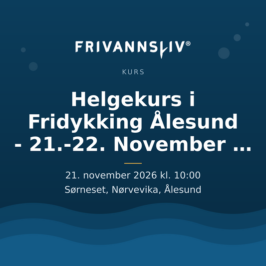 Helgekurs i Fridykking Ålesund - 21.-22. November 2026