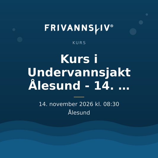 Kurs i Undervannsjakt Ålesund - 14. November 2026