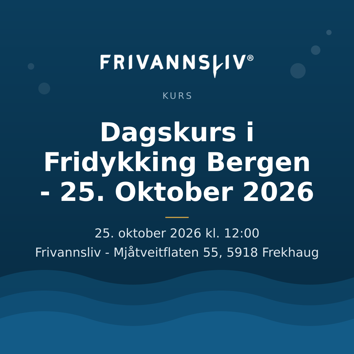 Dagskurs i Fridykking Bergen - 25. Oktober 2026
