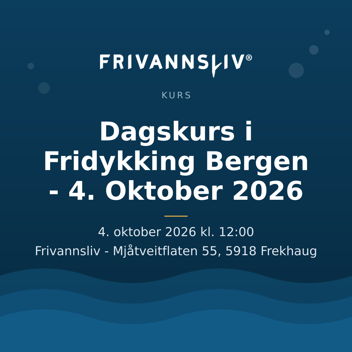 Dagskurs i Fridykking Bergen - 4. Oktober 2026