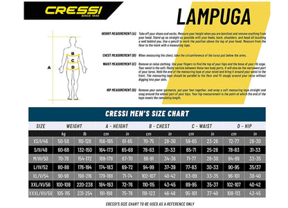 DEMO Cressi Lampuga 7mm våtdrakt str XL