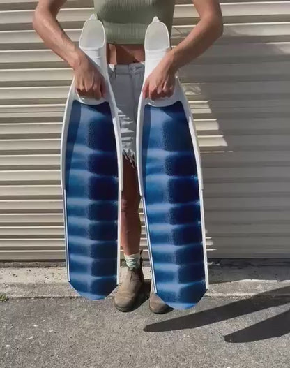 DiveR Stripe Marlin fiber soft fridykkerfinner