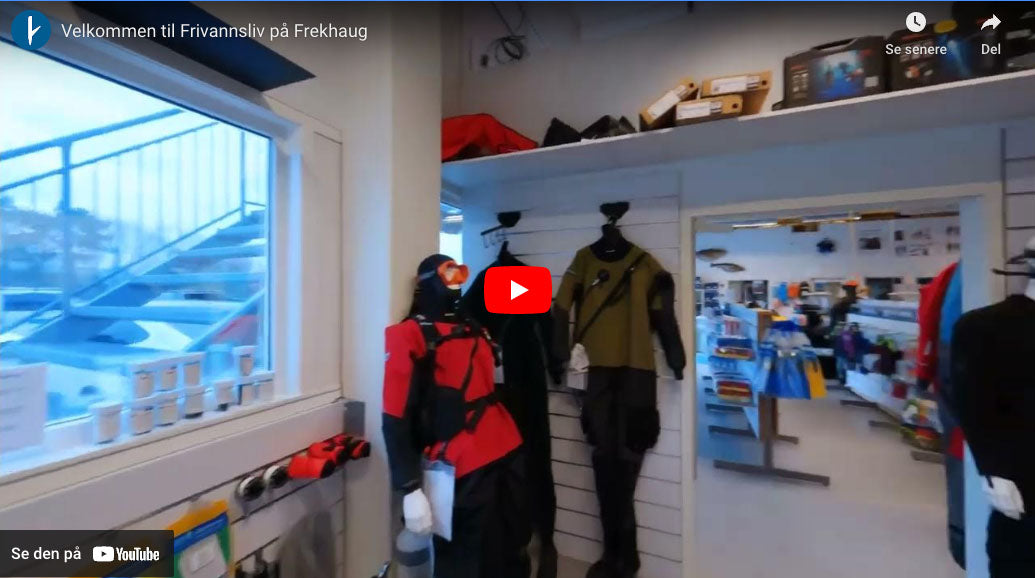 Last inn video: Velkommen til Frivannsliv på Frekhaug, se omvisning av vårt lager og vår butikk i denne videoen.