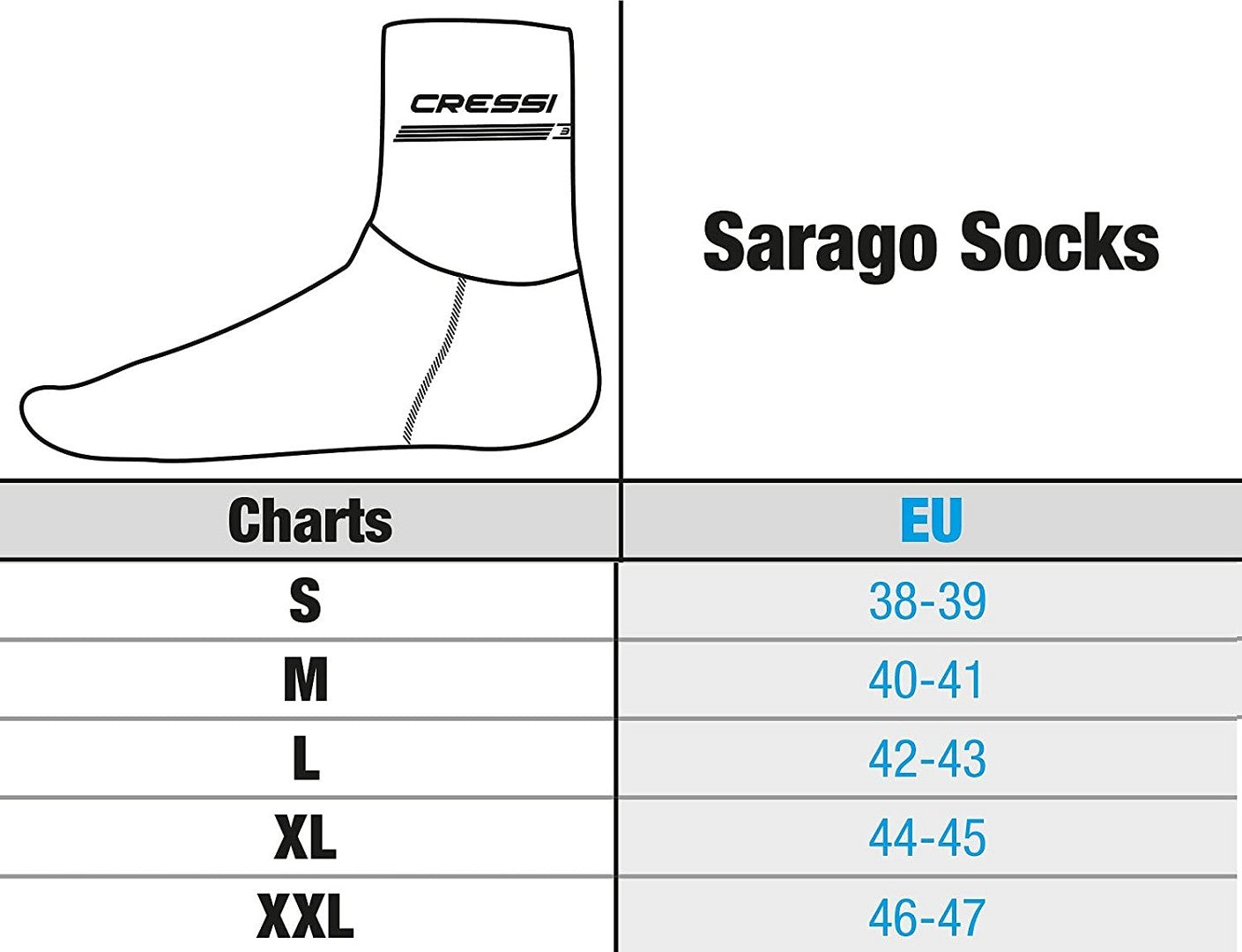 Cressi Sarago neoprene socks 7mm