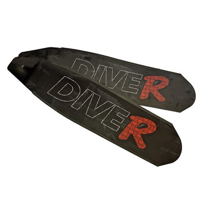 DiveR Frivannsliv - Innegra Carbon Medium Black RED R