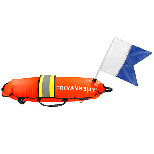 Freediving buoy w/reflex and large flag