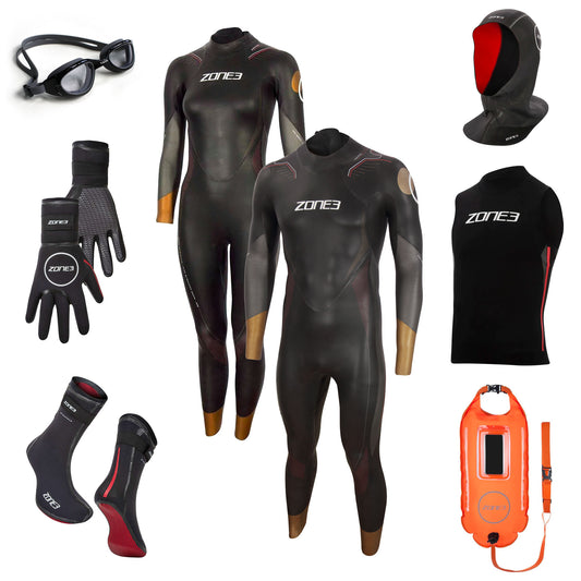 Equipment package sea swimming winter