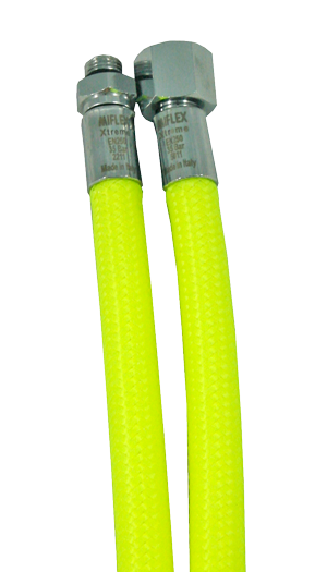 Miflex Xtreme LP Regulator slange gul 100cm, fluorisende (1/2")